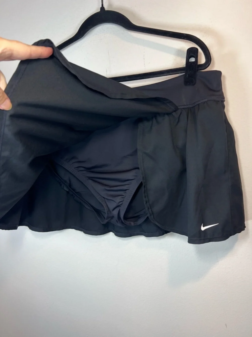 Nike Solid Element Board Skirt Skort Black Activewear Athleisure Zip Pocket  XXL